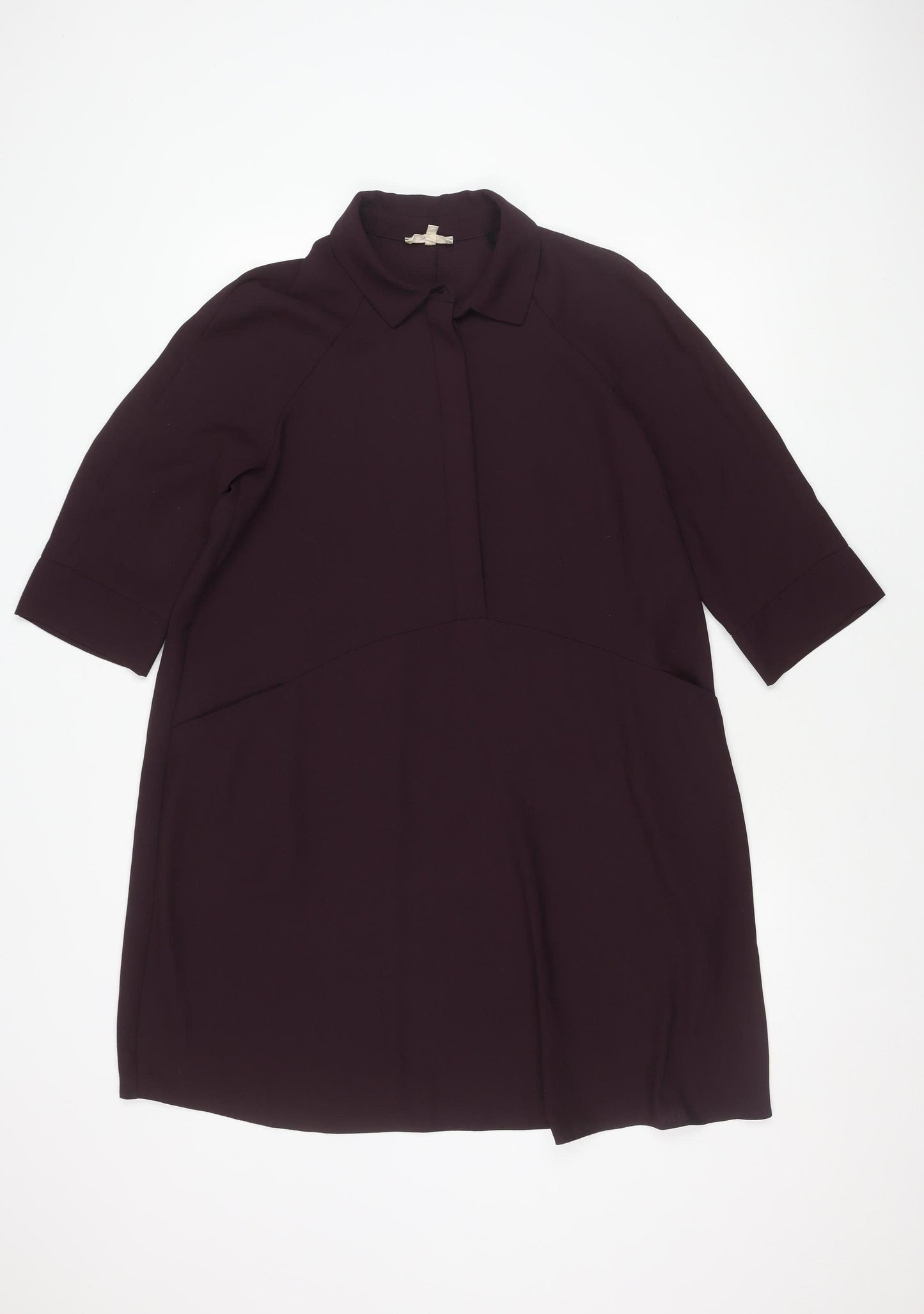 Phase Eight Women's Purple Dress Size 16 High Neck Elegant