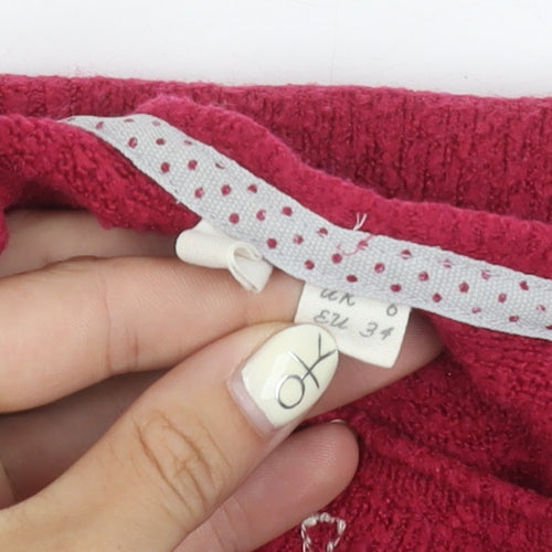 White Stuff Women's Red Geometric Pullover Jumper