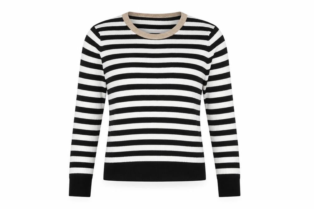 Front view of Gap Women's Black Striped jumper M