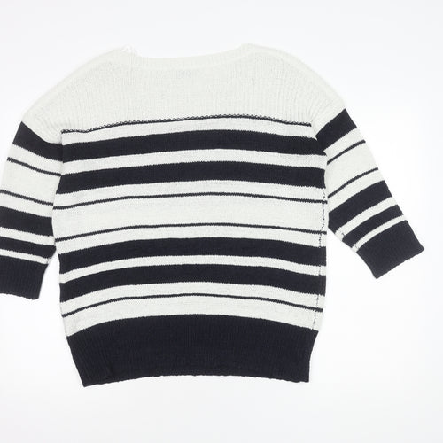 Wallis Womens Multicoloured Striped Pullover Jumper - L
