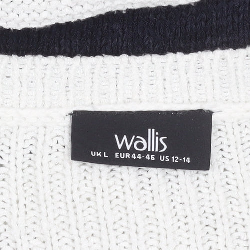 Wallis Womens Multicoloured Striped Pullover Jumper - L