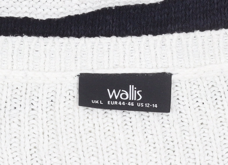 Wallis Womens Multicoloured Striped Pullover Jumper - L
