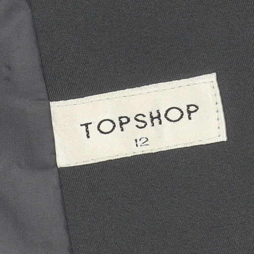 Topshop Women's Grey Suit Jacket Size 12