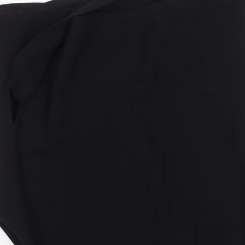 Coast Women's Black Wrap Blouse, Size 10, High Neck Style