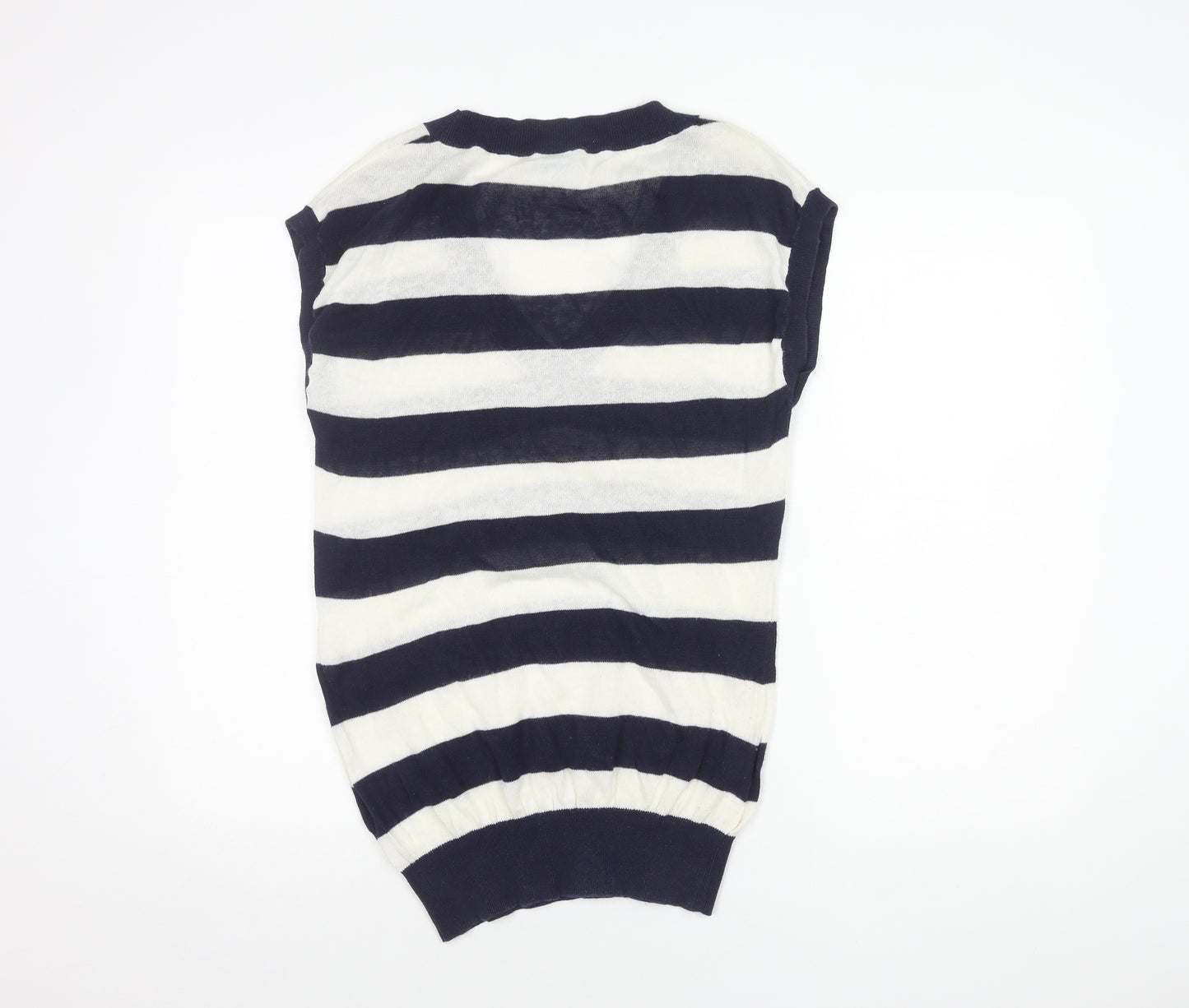 Oasis Women's Striped V-Neck Pullover Jumper, Size 12