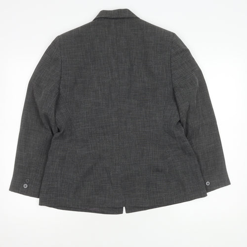 Planet Women's Grey Suit Jacket, Size 14, Classic Fit