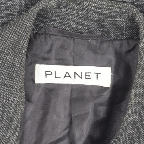 Planet Women's Grey Suit Jacket, Size 14, Classic Fit