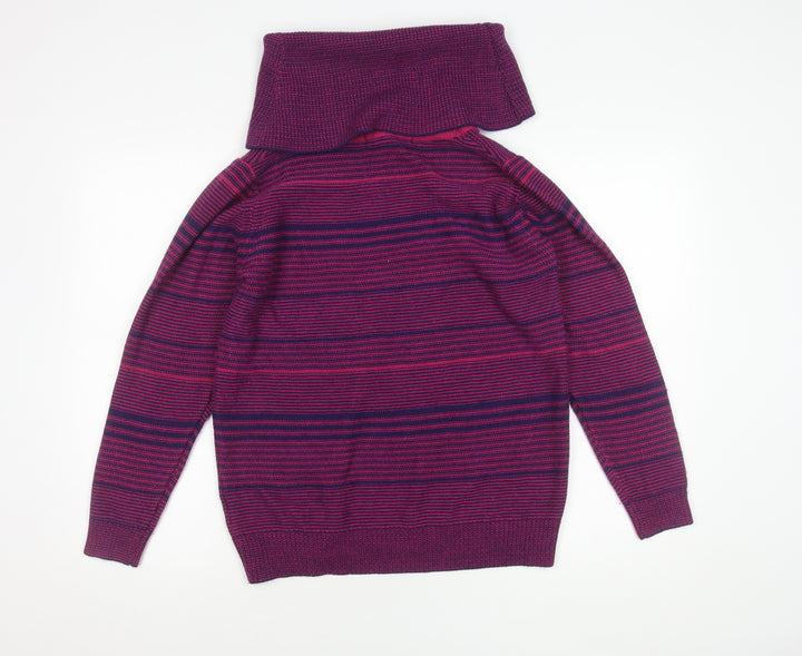 Isle Women's Multicoloured Cowl Neck Jumper - 14-16
