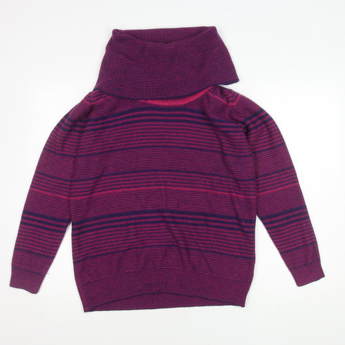Isle Women's Multicoloured Cowl Neck Jumper - 14-16