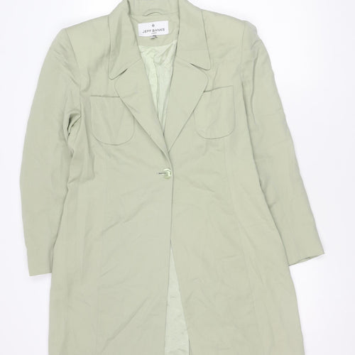 Jeff Banks Women's Green Blazer Wool Size 12