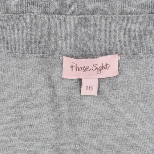 Phase Eight Grey Beaded Bow Women's T-Shirt Size 16