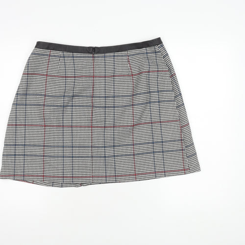 Oasis Women's Check Pencil Skirt Multicoloured Size 16