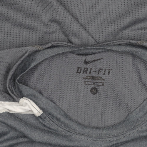 Nike Men's Grey Dri-Fit Activewear T-Shirt M