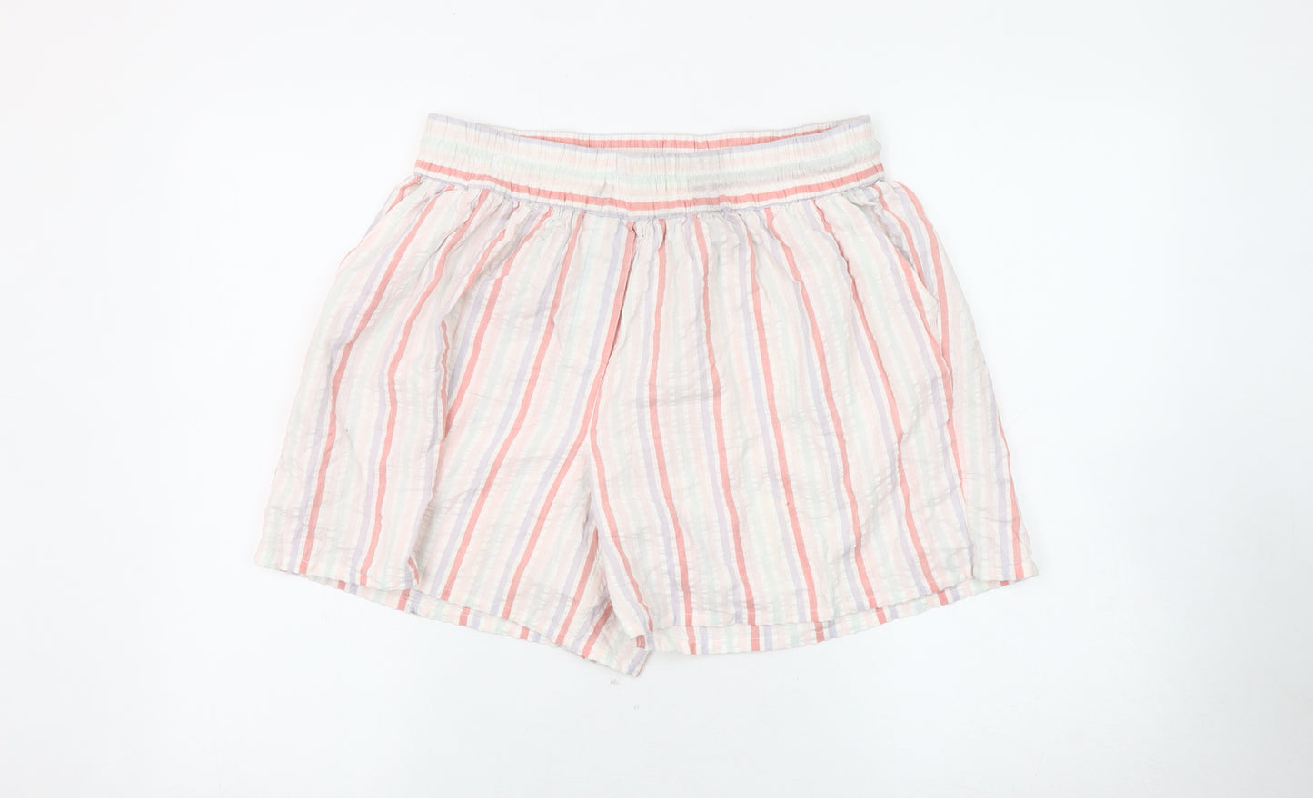 FatFace Women’s Multicoloured Cotton Sleep Shorts, Size 12