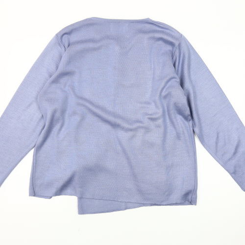 Tumi Collection Women's Blue Cardigan, One Size, Embroidered