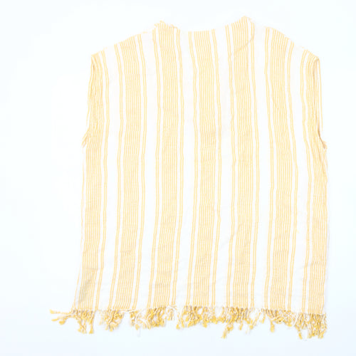 Zara Women's Yellow Tunic Blouse, Size 8, Summer Style