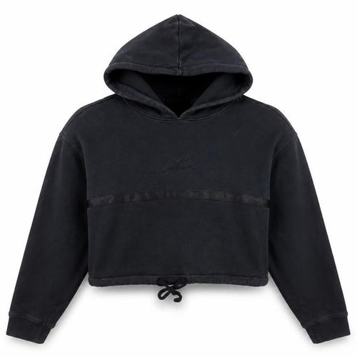 The Couture Club Women Black XS Cropped Hoodie