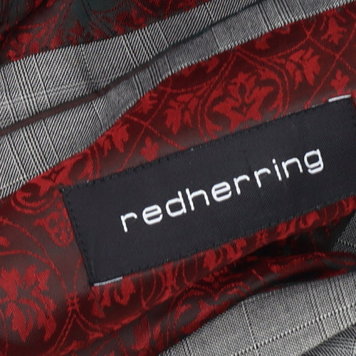 Red Herring Men's Grey Check Blazer, Size 40R