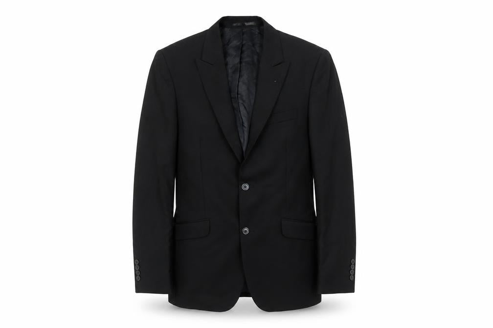 Front view of Lambretta Men's Black Blazer 38R Formal Jacket