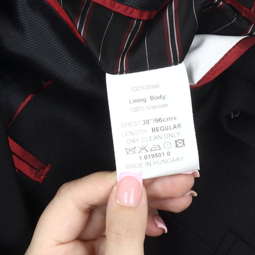 Lambretta Men's Black Blazer 38R Formal Jacket