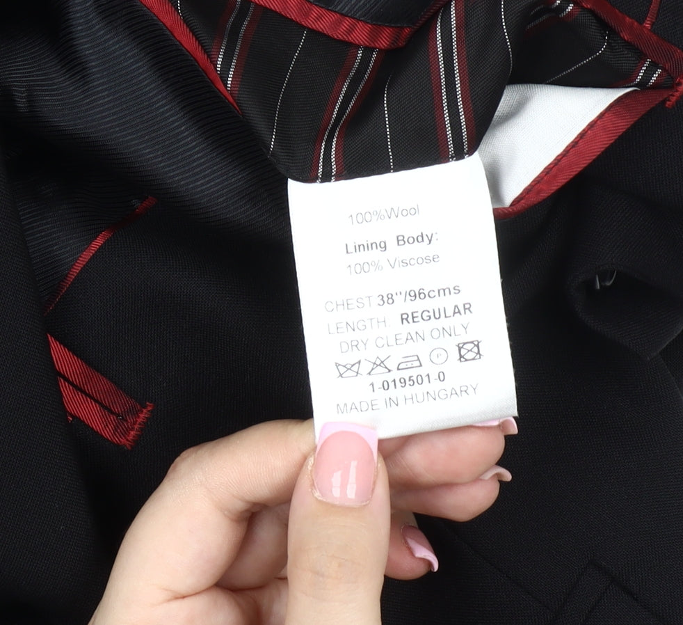 Lambretta Men's Black Blazer 38R Formal Jacket