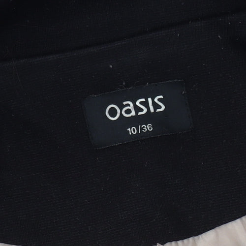 Oasis Women's Black Blazer, Size 10, Single-Breasted