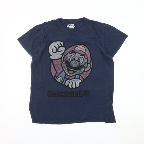Bioworld Super Mario Men's Blue M T-Shirt
