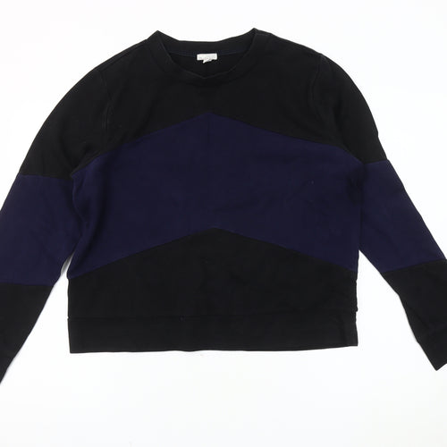 Gap Women's Colourblock Sweatshirt L - Black, Blue