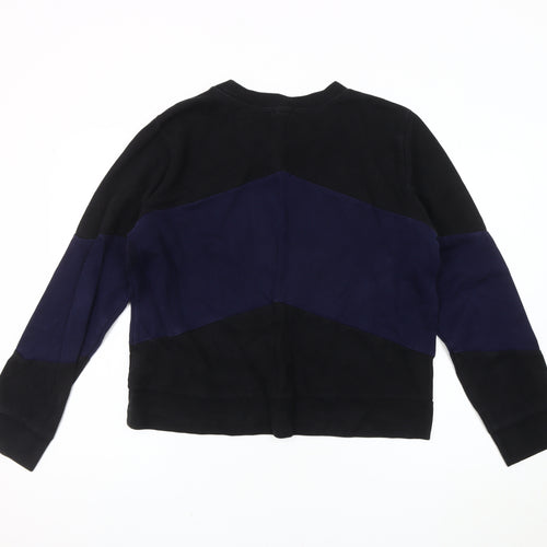 Gap Women's Colourblock Sweatshirt L - Black, Blue
