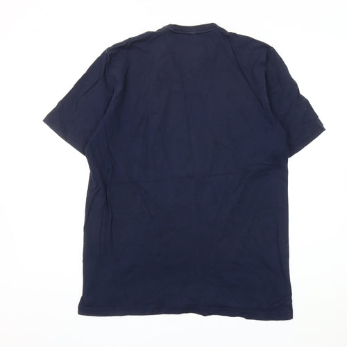 Simpsons Men's M Navy T-Shirt, Cartoon Graphic Short Sleeve
