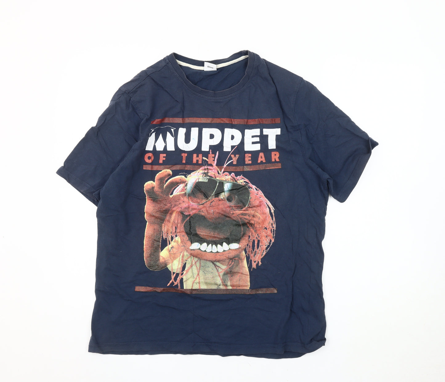 Disney at George Men's Blue Animal T-Shirt Large