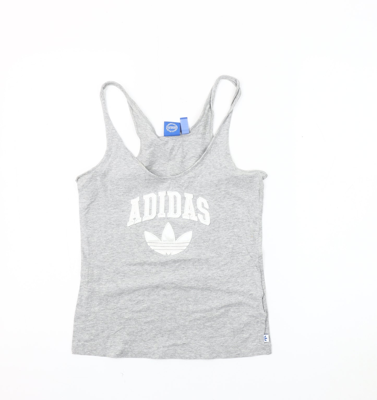 Adidas Women's Grey Tank Top, Size 8, Regular Fit