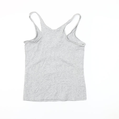 Adidas Women's Grey Tank Top, Size 8, Regular Fit