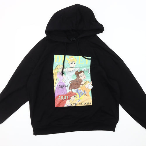 LCW Casual Women's Black Disney Princess Pullover Hoodie, L