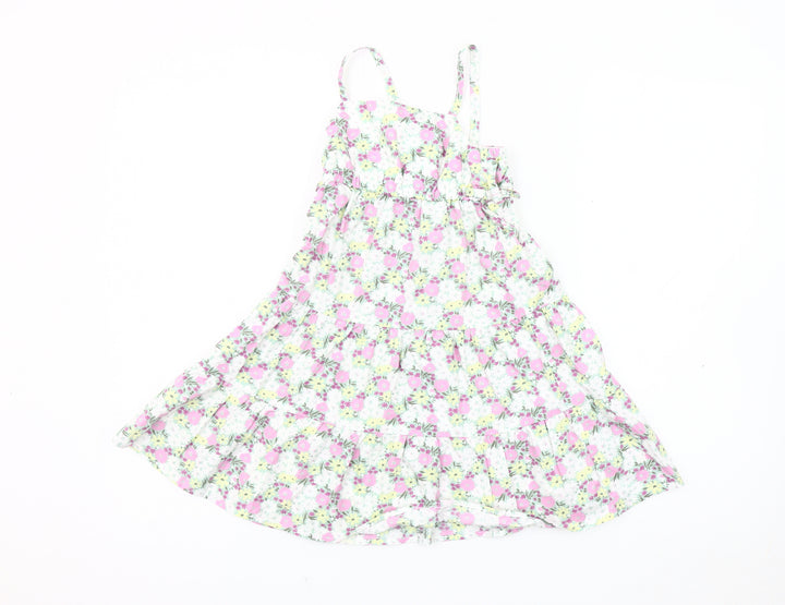 GAP Girls Multicoloured Floral A-Line Dress XS