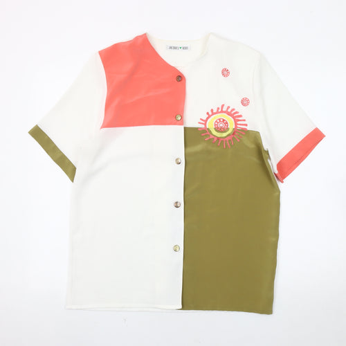 Jacques Vert Women's Multicoloured Button-Up Shirt Size 4