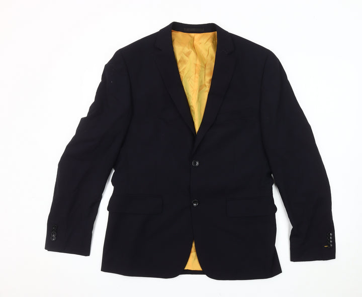 Luigi Men's Blue Blazer UK 38 Single-Breasted Jacket