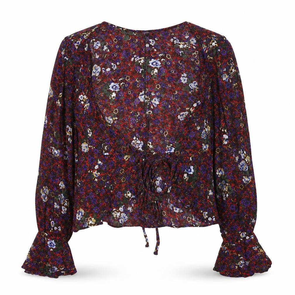 Front view of Pins & Needles Women's XS Multicoloured Floral Blouse