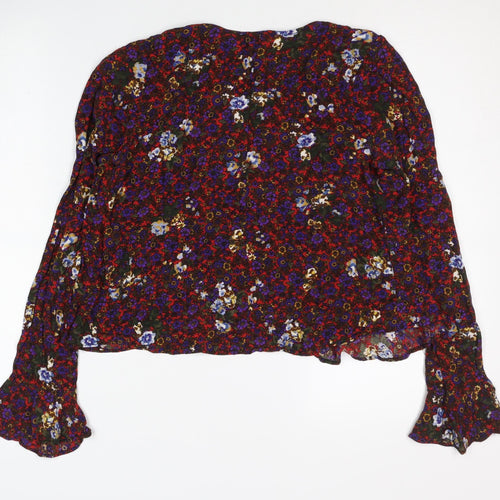 Pins and Needles Women's XS Multicoloured Floral Blouse