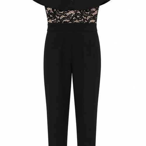 Missi London Women's Black Lace Jumpsuit Size 8