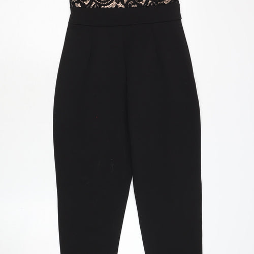 Missi London Women's Black Lace Jumpsuit Size 8