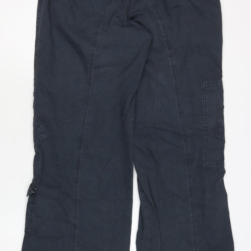BDG Women's Blue Cargo Trousers M with Pockets