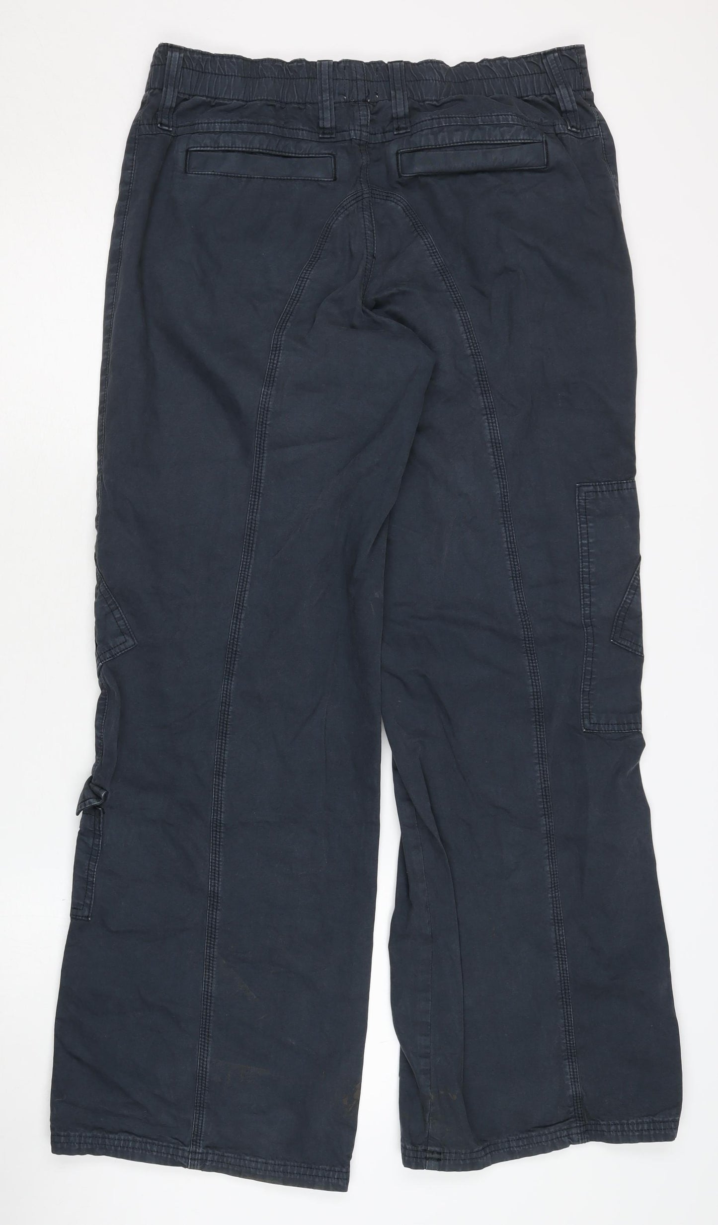 BDG Women's Blue Cargo Trousers M with Pockets