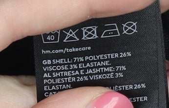 H&M Women's Black Mini Pencil Skirt Size 6