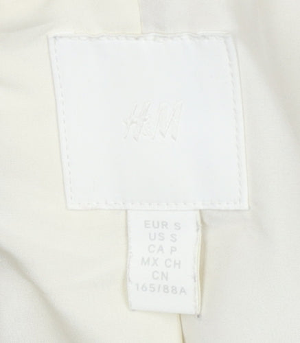 H&M Women's Beige Double-Breasted Waistcoat S