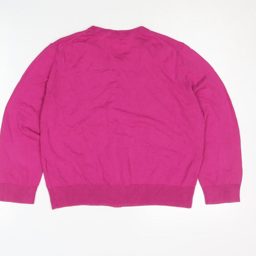 Hobbs Women's Pink Cardigan, M, Cotton Silk Blend