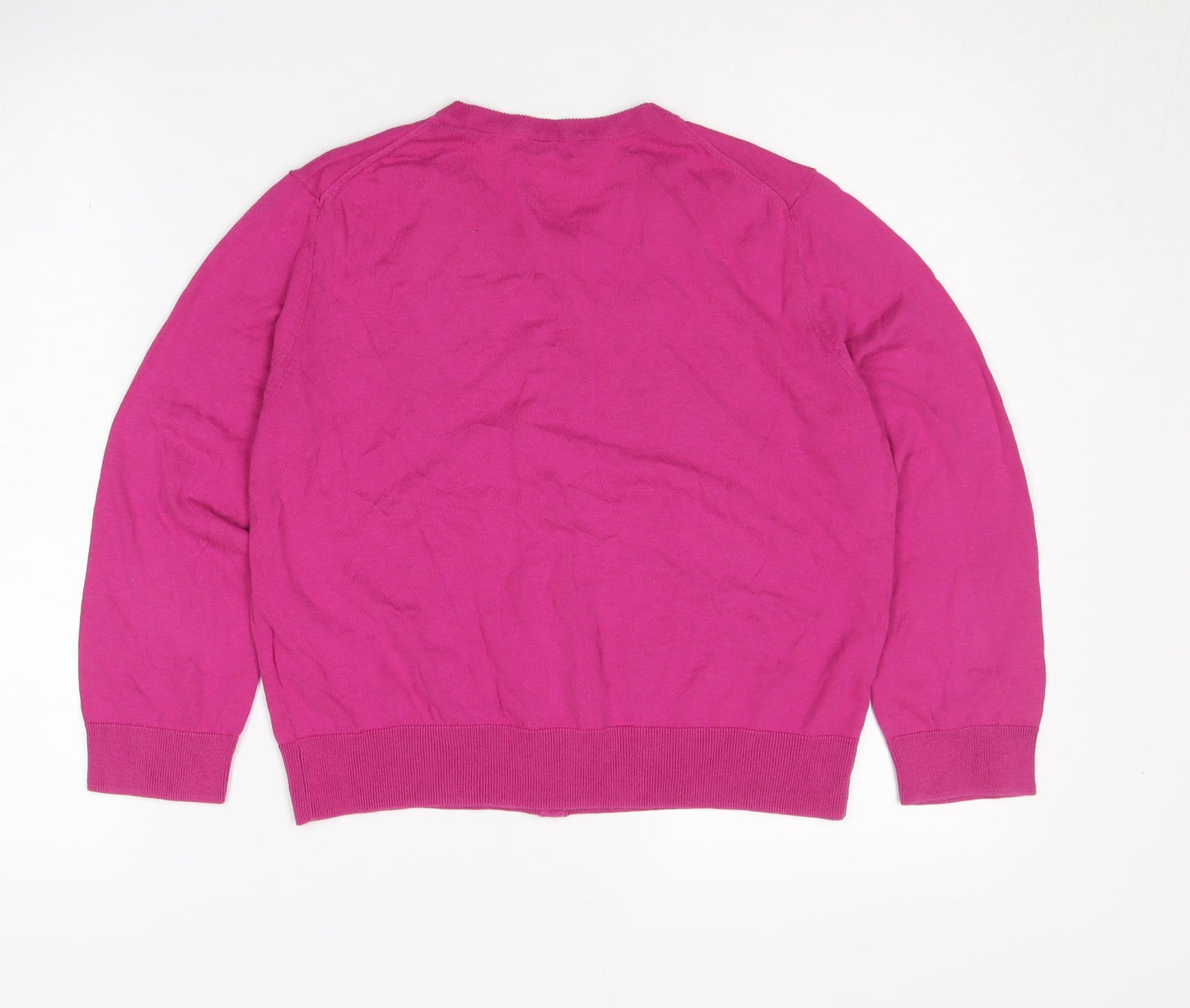 Hobbs Women's Pink Cardigan, M, Cotton Silk Blend
