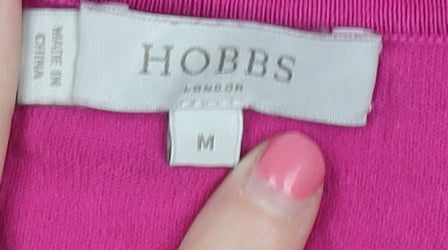 Hobbs Women's Pink Cardigan, M, Cotton Silk Blend