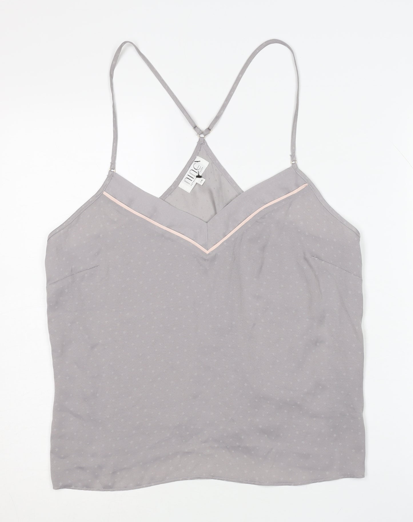 Nine by Savannah Miller Grey Cami Size 14 Sleeveless