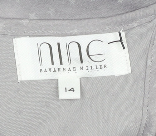 Nine by Savannah Miller Grey Cami Size 14 Sleeveless